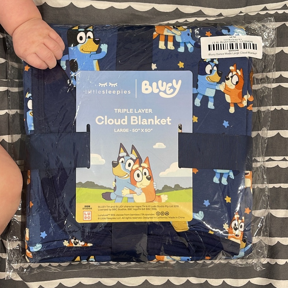 Little Sleepies Bluey Cloud Blanket